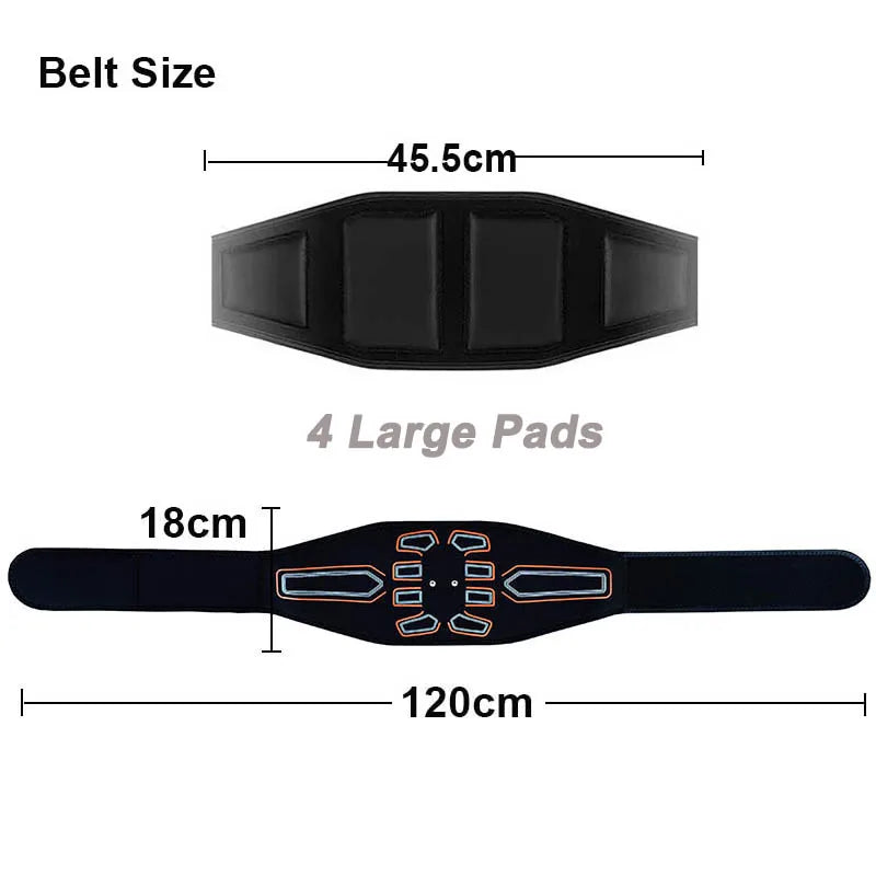 EMS Bauchmuskel-Trainer - Elektrischer Muskelstimulator Gürtel für Bauch & Taille