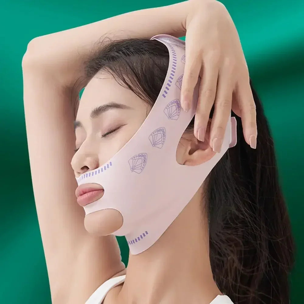 V-Line Gesichts-Lifting-Maske - Anti-Falten Kinn & Wangen Bandage für Nacht