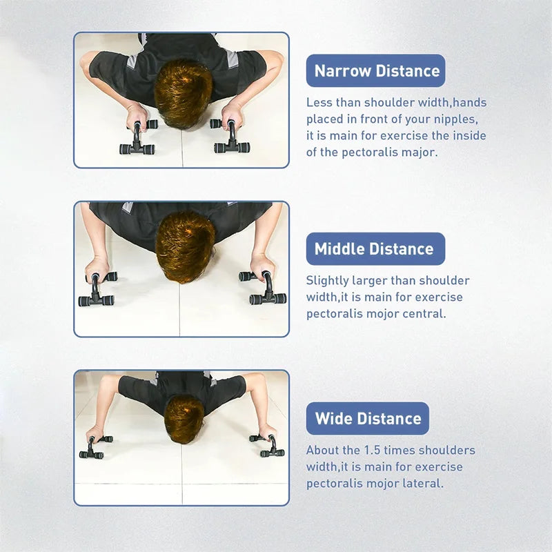 Liegestützgriffe 1 Paar - Push-Up Bars mit Schaumstoff-Griff für Brust & Muskeltraining