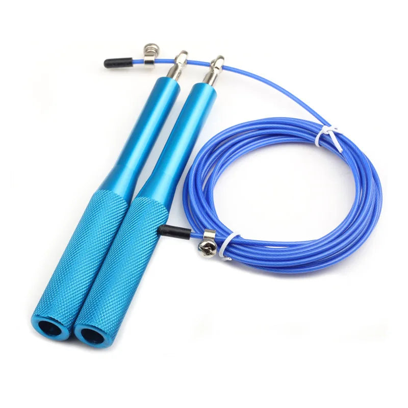 Springseil Speed Rope - Verstellbares Stahlseil 3m für Fitness, Boxing & Gym Training