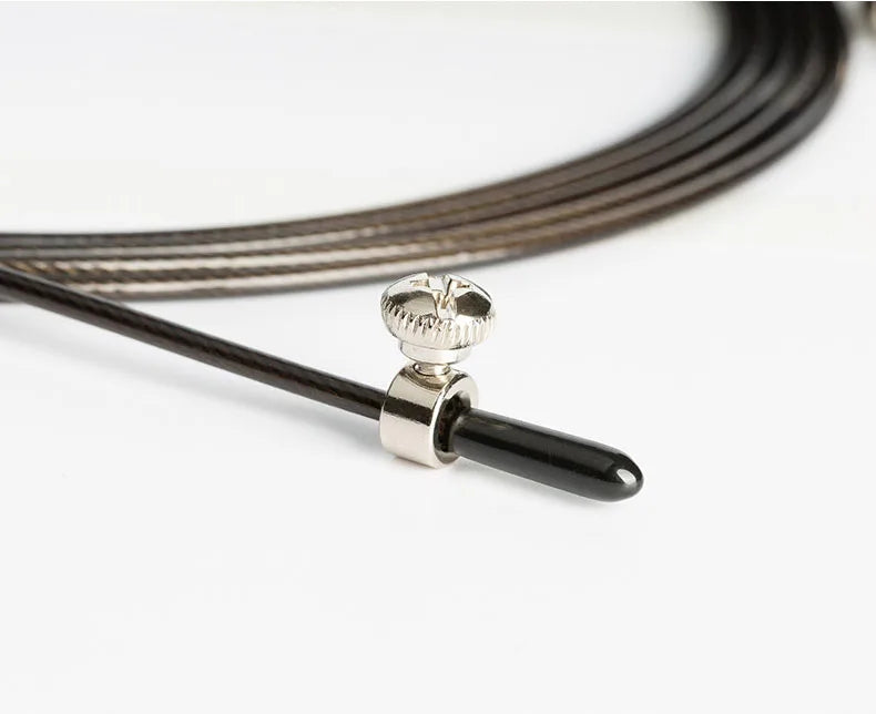 Springseil Speed Rope - Verstellbares Stahlseil 3m für Fitness, Boxing & Gym Training