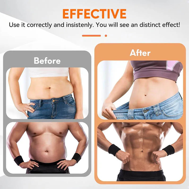 EMS Bauchmuskel-Trainer - Elektrischer Muskelstimulator Gürtel für Bauch & Taille