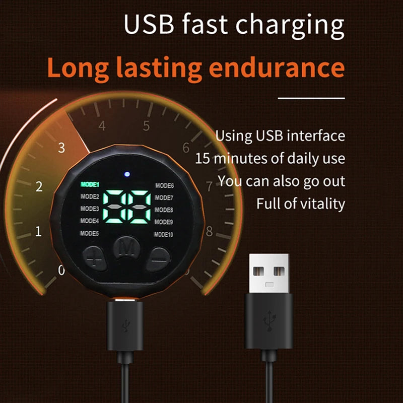 EMS Bauchmuskel-Trainer - Elektrischer Muskelstimulator Gürtel für Bauch & Taille