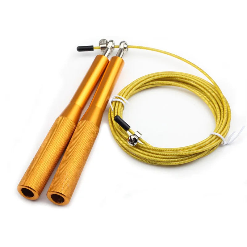 Springseil Speed Rope - Verstellbares Stahlseil 3m für Fitness, Boxing & Gym Training