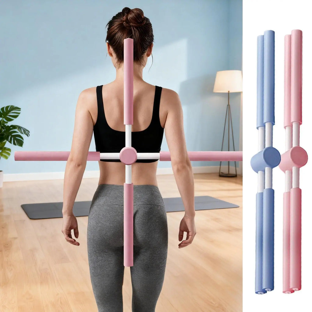Yoga Haltungskorrektur-Stab - Teleskop Pilates Posture Corrector für Fitness & Training