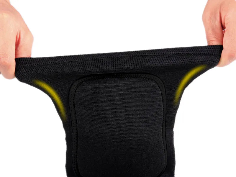 Knieschoner Fitness Training - 1 Paar elastische Kniebandagen mit verdicktem Schwamm für Sport & Arthritis