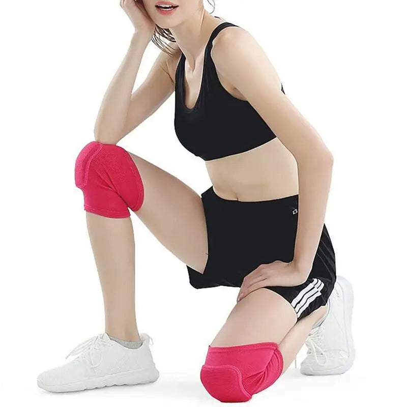 Knieschoner Fitness Training - 1 Paar elastische Kniebandagen mit verdicktem Schwamm für Sport & Arthritis