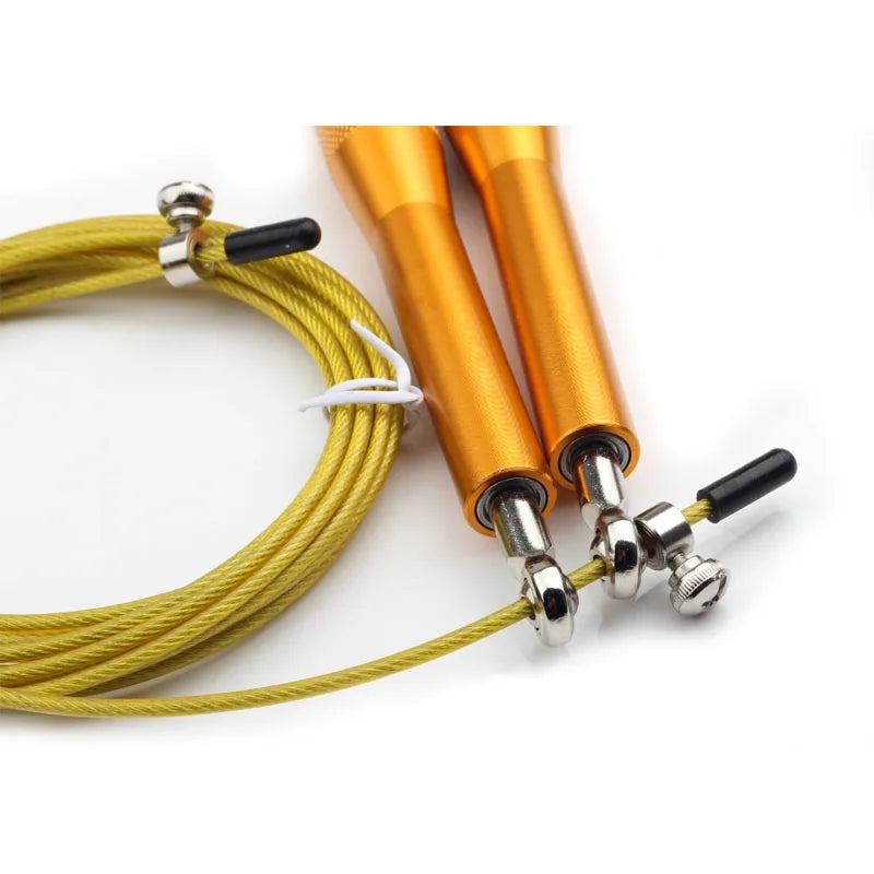 Springseil Speed Rope - Verstellbares Stahlseil 3m für Fitness, Boxing & Gym Training