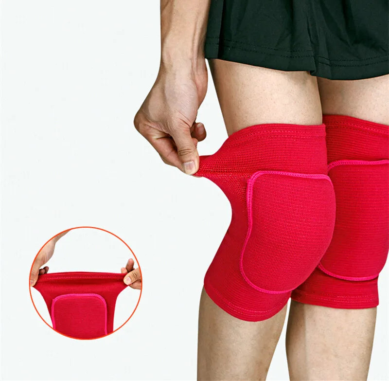 Knieschoner Fitness Training - 1 Paar elastische Kniebandagen mit verdicktem Schwamm für Sport & Arthritis