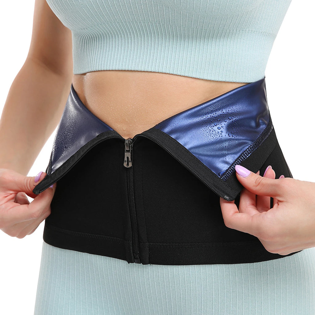 1 Stück Reißverschluss-Taillengürtel - Fettverbrennung, Bauchkontrolle, Körperformung Fitness