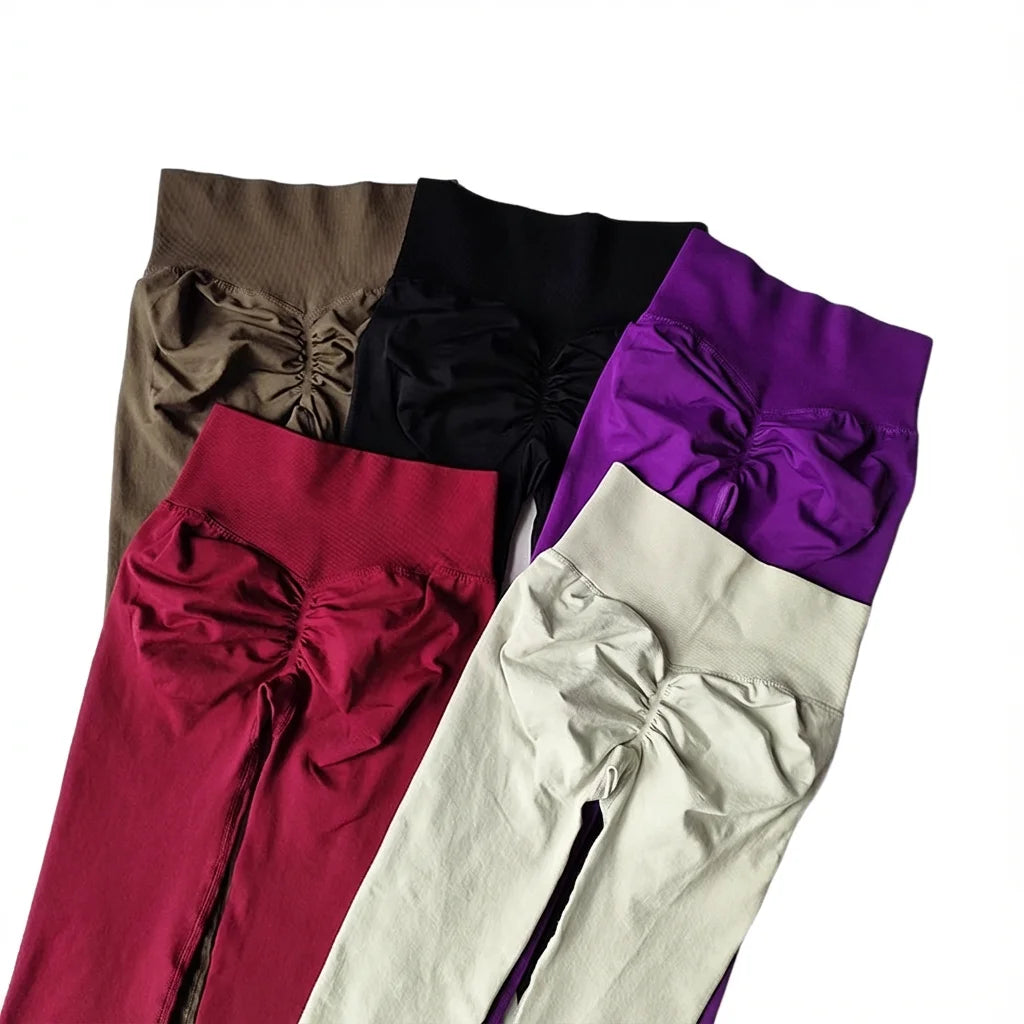 Damen Yoga Set Nahtlos - High Waist Sport-BH & Leggings für Fitness, Gym & Pilates