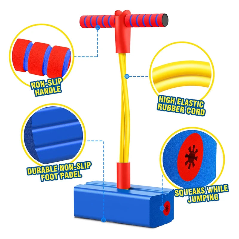 Frosch Hüpfstab für Kinder - Balance Trainer & Sprungtrainer für Indoor & Outdoor