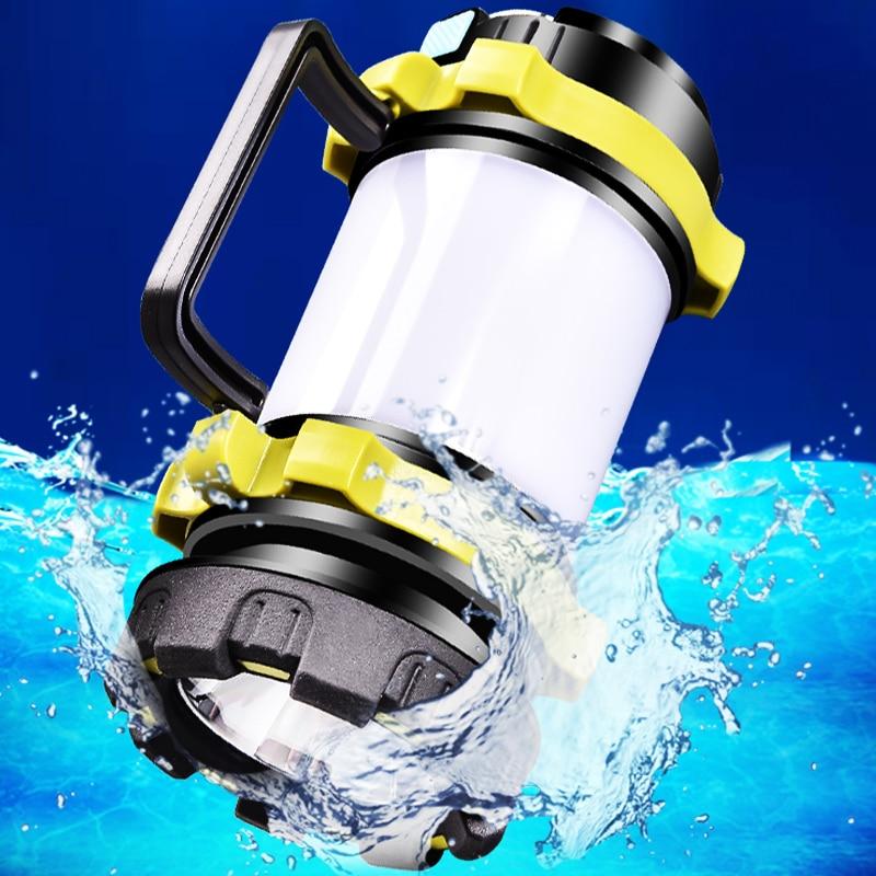Handgehaltene multifunktionale LED-Campinglampe – wasserdichte Laterne