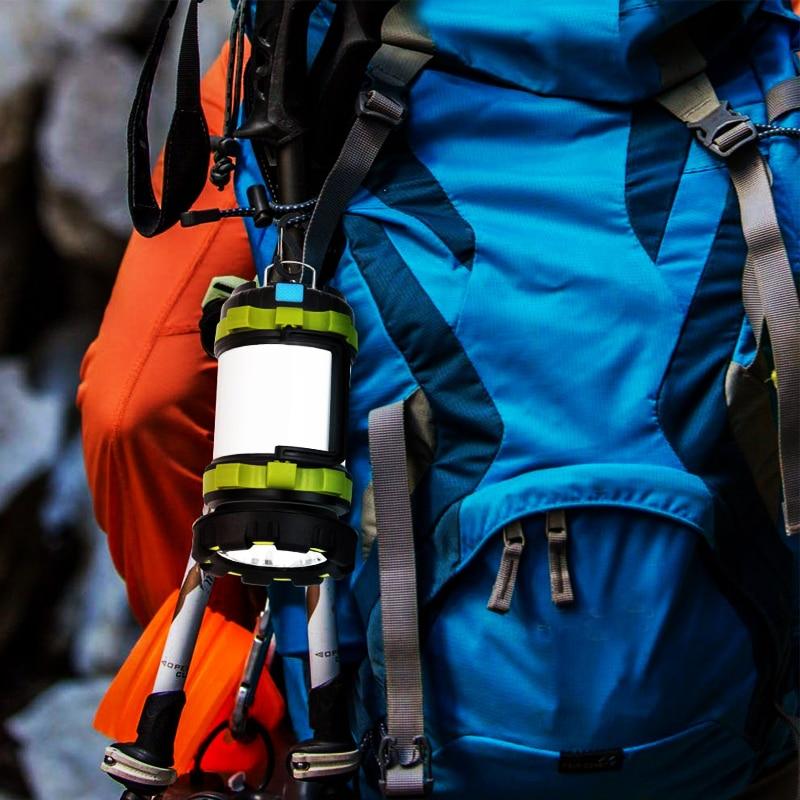 Handgehaltene multifunktionale LED-Campinglampe – wasserdichte Laterne