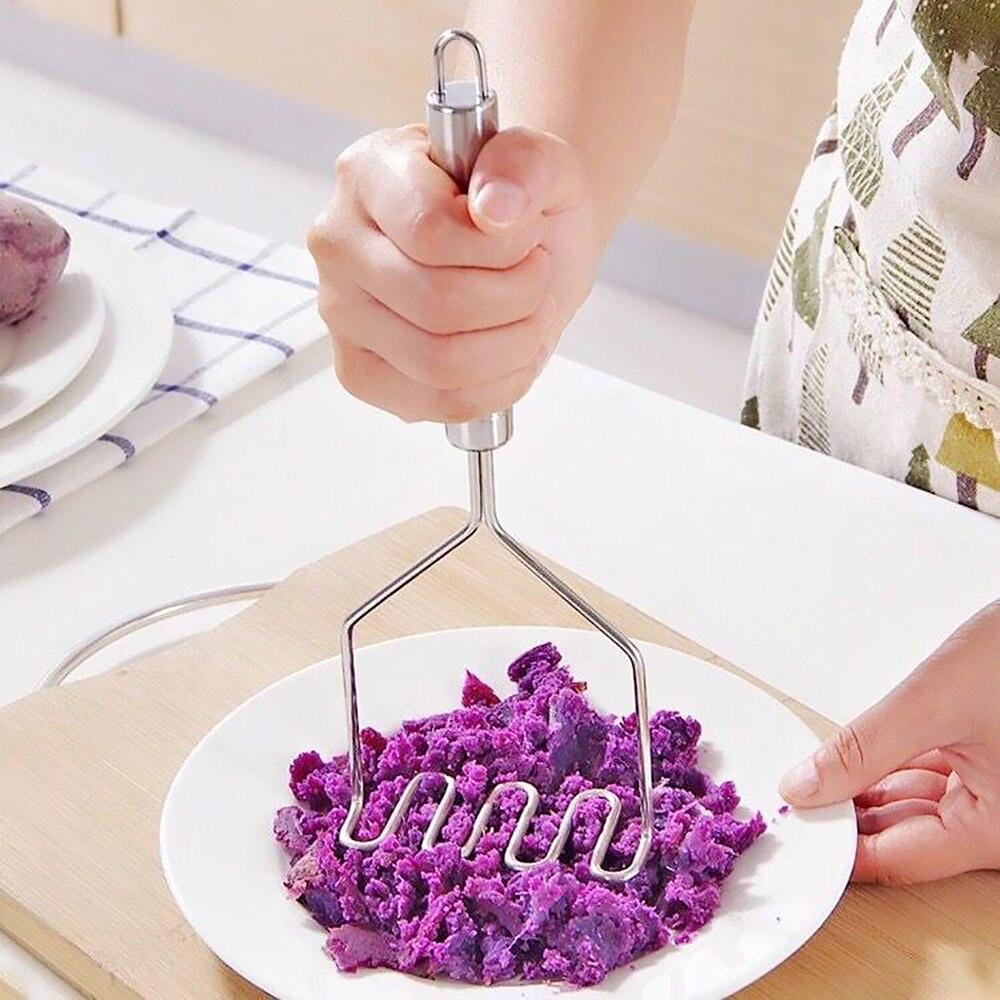 Premium Edelstahl Kartoffel- und Lebensmittelstampfer – langlebig